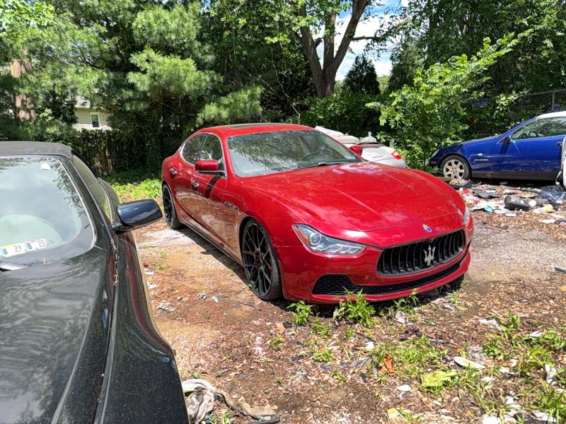 2015 Maserati Ghibli VIN ZAM57RTA0F1140879 COPART salvage auction — MECHANICAL, NJ - CERT OF TITLE W/SALVAGE HISTOR, sold $1,200 on 2026-07-09 (photo 1)