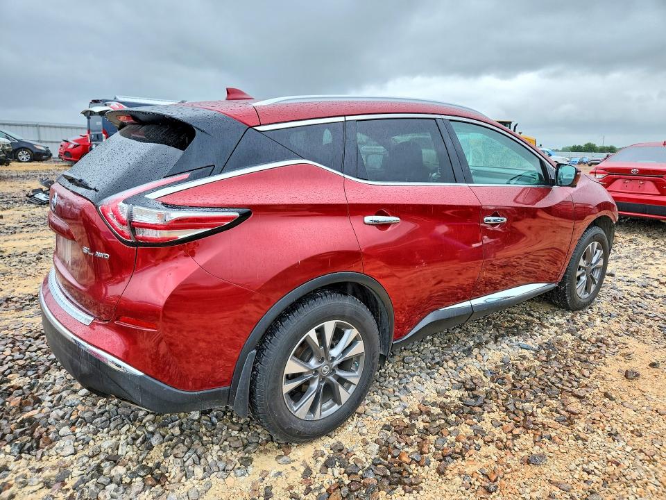2017 Nissan Murano VIN 5N1AZ2MH0HN172478 COPART salvage auction — FRONT END, Mo - Salvage Certificate Of Title, sold $2,700 on 2026-07-22 (photo 3)