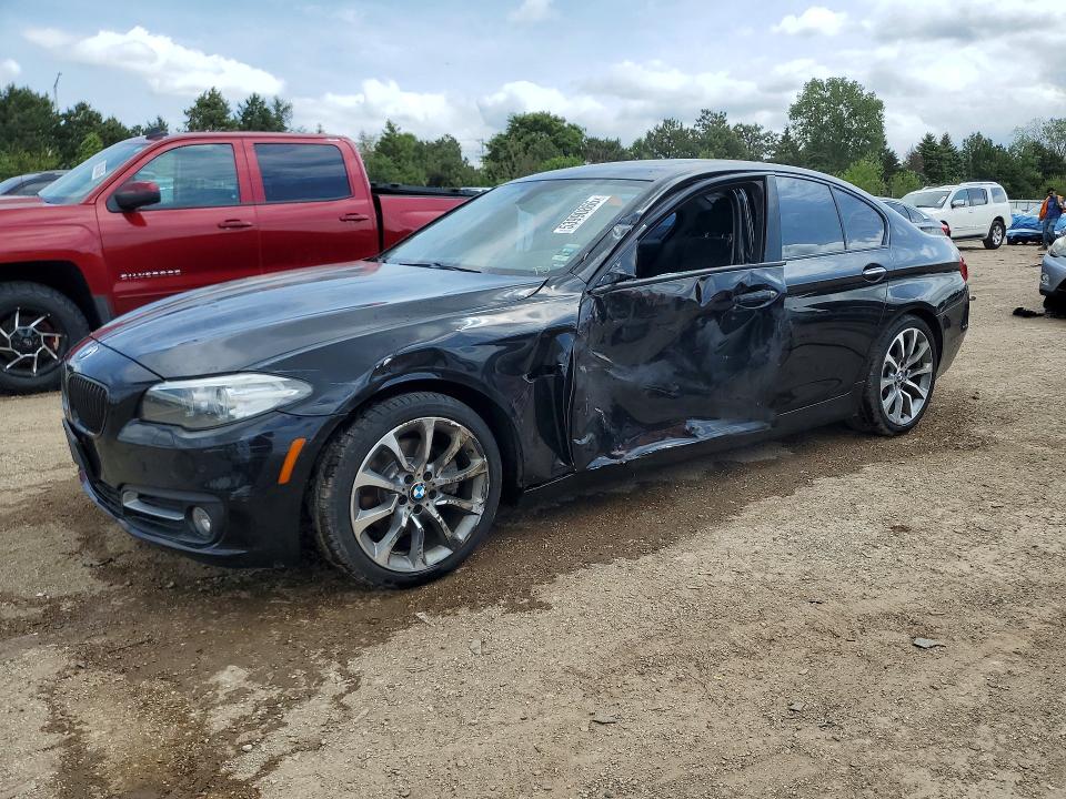 2016 BMW 5er VIN WBA5A7C55GG145827 COPART salvage auction — SIDE, Il - Salvage Certificate, sold $4,100 on 2026-07-09 (photo 1)