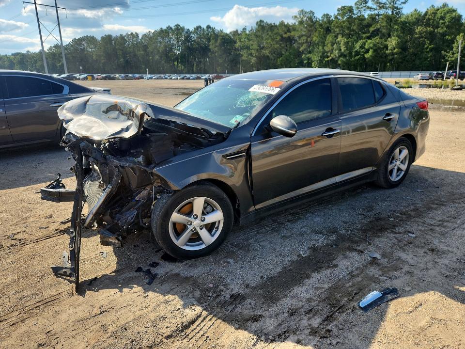 2014 Kia Optima VIN 5XXGM4A74EG307652 COPART salvage auction — FRONT END, La - Cert Of Title-Salvage, sold $125 on 2026-07-24 (photo 1)