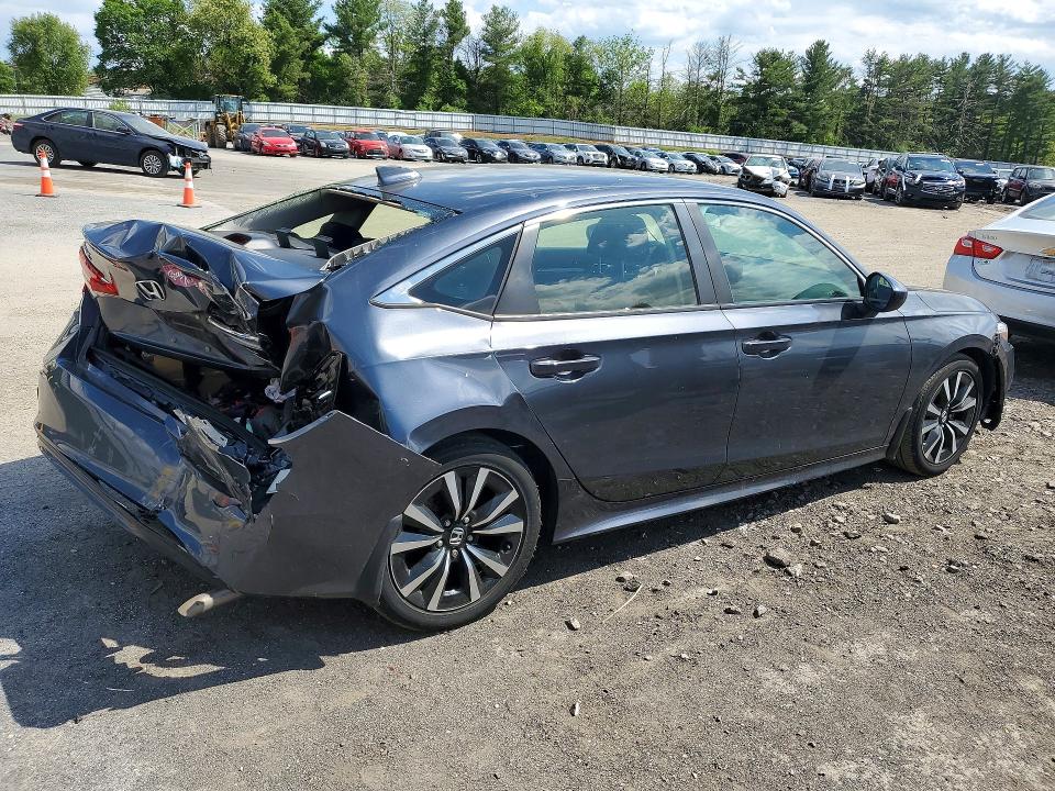2022 Honda Civic VIN JHMFE1F71NX006943 COPART salvage auction — REAR END, Id - Salvage Certificate Of Title, sold $4,650 on 2026-07-27 (photo 3)