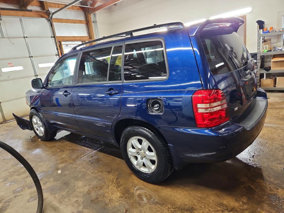 2001 Toyota Highlander VIN JTEGF21A210027326 COPART salvage auction — FRONT END, IL - SALVAGE CERTIFICATE, sold $375 on 2026-07-20 (photo 2)