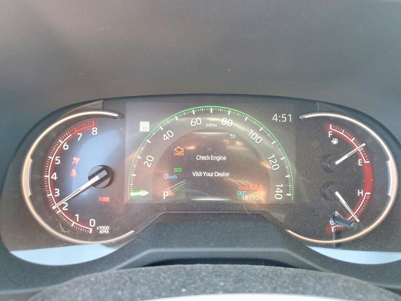 2025 Toyota Rav 4 VIN 2T3H1RFVXSC311605 COPART salvage auction — FRONT END, TX - SALVAGE VEHICLE TITLE, sold $10,000 on 2026-07-02 (photo 9)