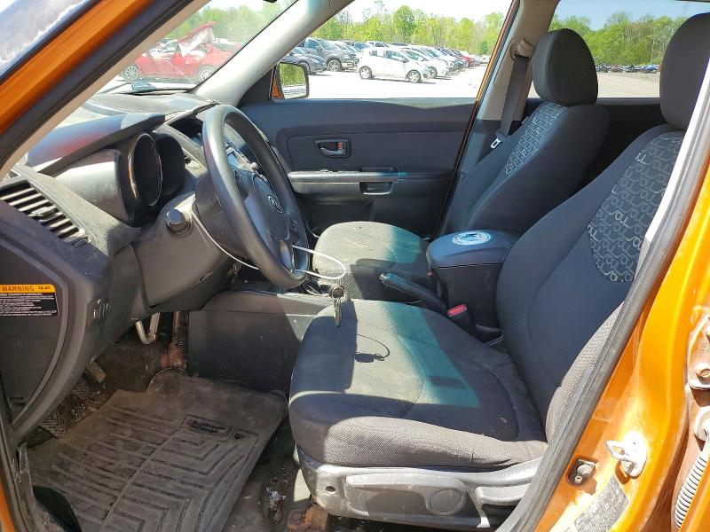 2010 Kia Soul VIN KNDJT2A22A7107339 COPART salvage auction — FRONT END, Oh - Cert Of Title-Salvage, sold $90 on 2026-07-23 (photo 7)