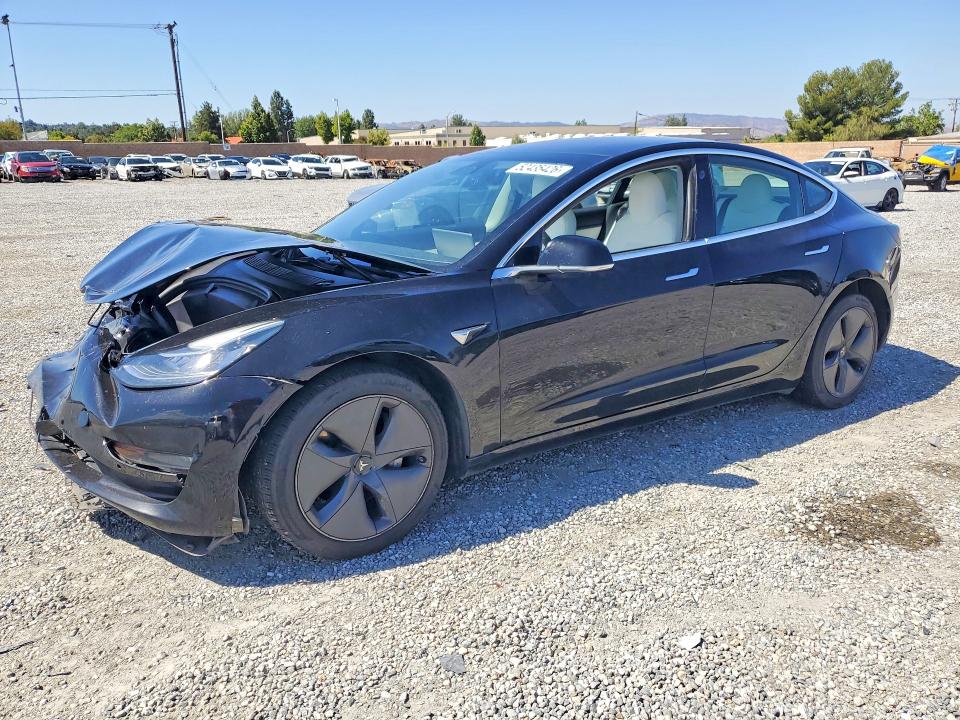 2018 Tesla Model 3 VIN 5YJ3E1EB4JF085801 COPART salvage auction — FRONT END, Ca - Salvage Certificate, sold $4,000 on 2026-07-15 (photo 1)