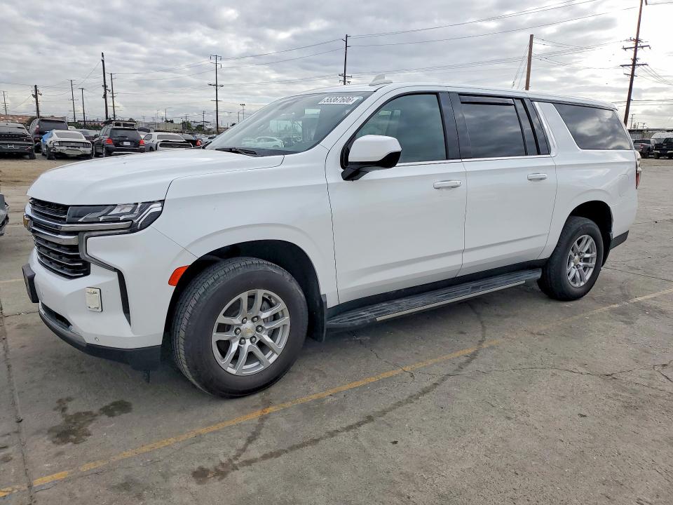 2023 Chevrolet Suburban VIN 1GNSKCKD9PR212395 COPART salvage auction — REAR END, Id - Dis/Dlr/Exp Only Salvage Title, sold $24,500 on 2026-07-29 (photo 1)