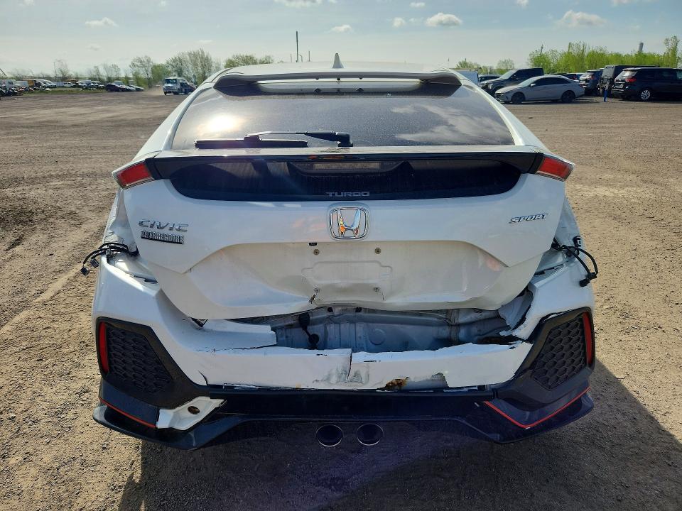 2018 Honda Civic VIN SHHFK7G40JU307644 COPART salvage auction — REAR END, Qc - Gravement Accidente, sold $3,150 on 2026-07-07 (photo 6)