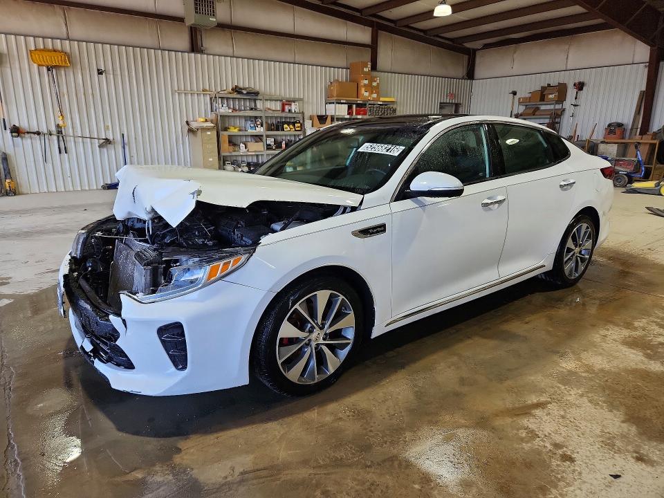 2016 Kia Optima VIN 5XXGV4L22GG046538 COPART salvage auction — FRONT END, Wv - Certificate Of Title, sold $1,450 on 2026-07-14 (photo 1)