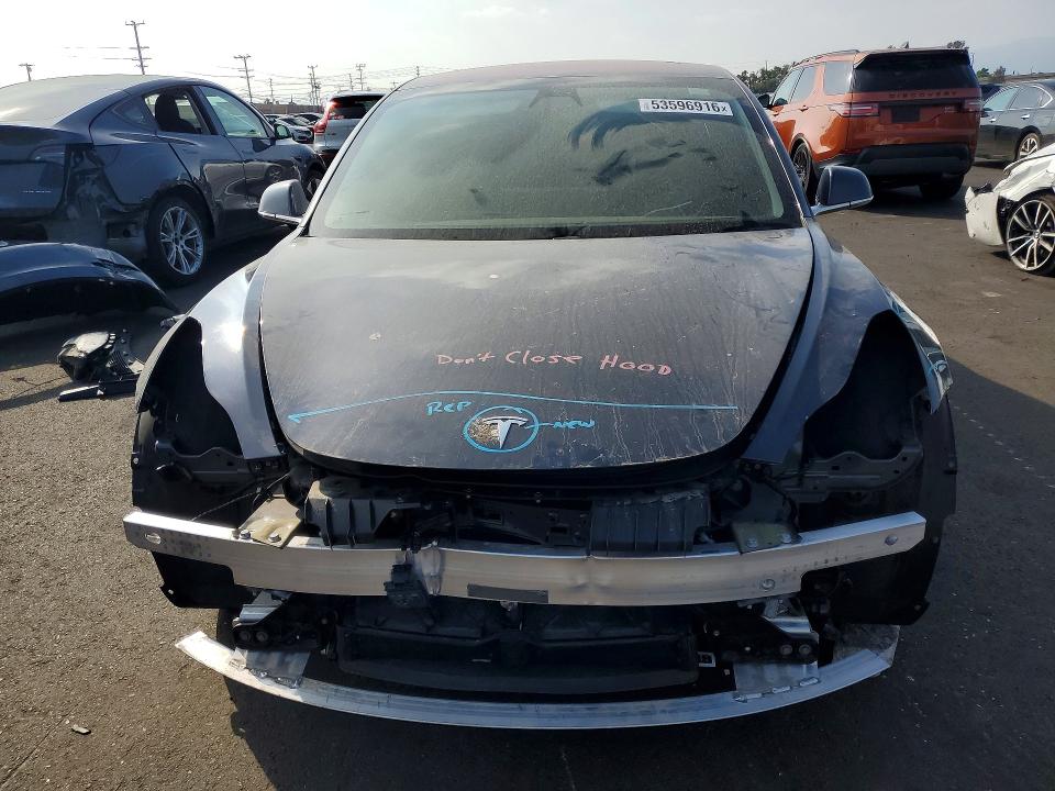 2019 Tesla Model 3 VIN 5YJ3E1EA2KF298870 COPART salvage auction — FRONT END, Ca - Salvage Certificate, sold $3,900 on 2026-07-20 (photo 5)