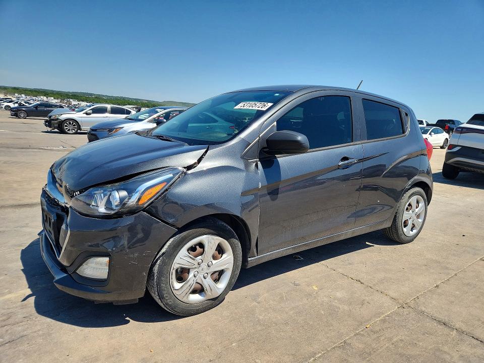 2020 Chevrolet VIN KL8CB6SA3LC474777 COPART salvage auction — FRONT END, Tx - Salvage Vehicle Title, sold $1,700 on 2026-07-02 (photo 1)