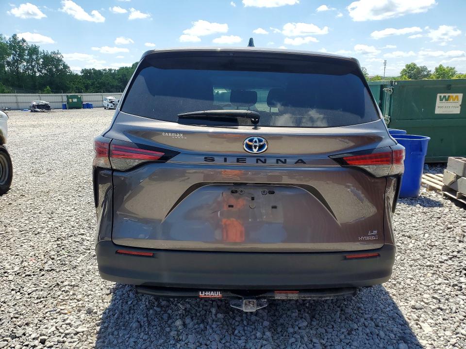 2022 Toyota Sienna VIN 5TDKRKEC3NS116326 COPART salvage auction — SIDE, Al - Cert Of Title-Salvage Title, sold $9,200 on 2026-07-07 (photo 6)