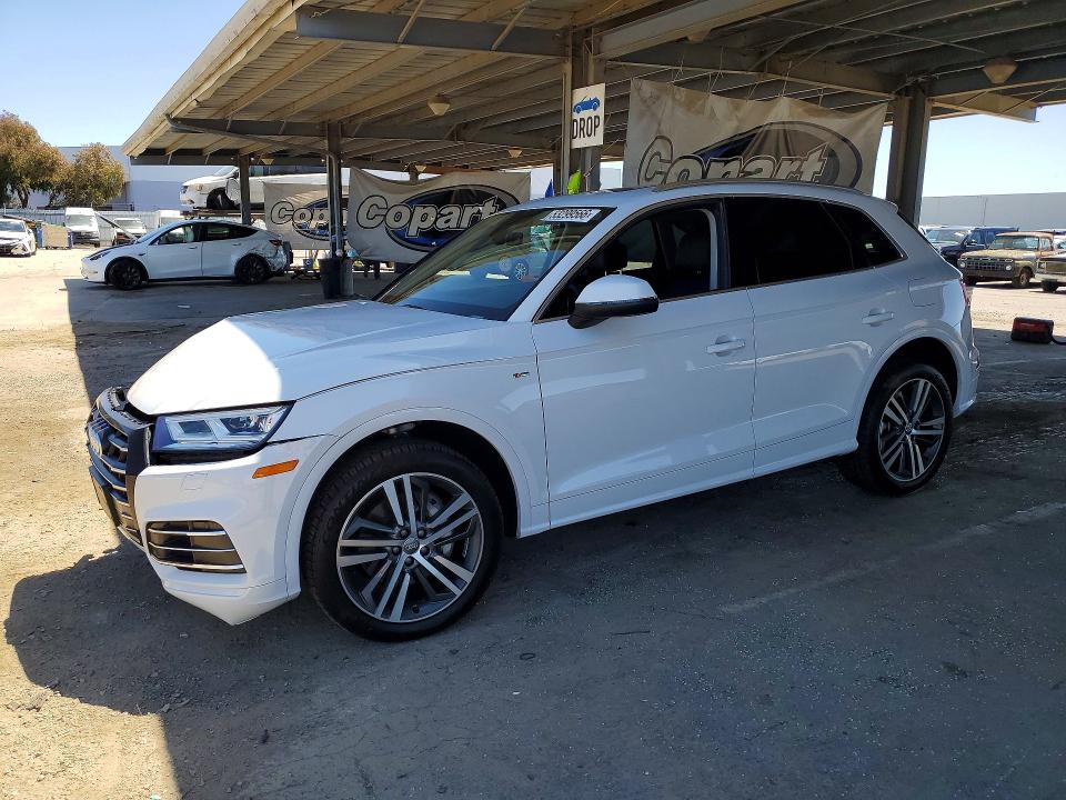 2020 Audi Q5 VIN WA1E2AFY6L2058331 COPART salvage auction — FRONT END, Ca - Salvage Certificate, sold $40 on 2026-07-21 (photo 1)
