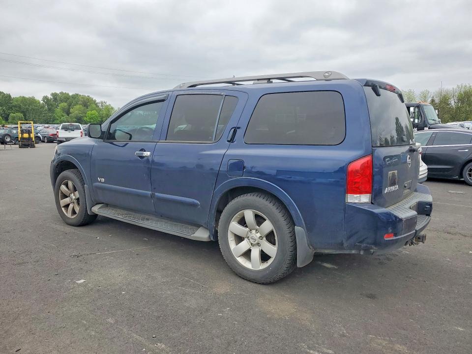 2008 Nissan Armada VIN 5N1AA08C98N600929 COPART salvage auction — FRONT END, Or - Salvage Title Certificate, sold $1,000 on 2026-07-27 (photo 2)