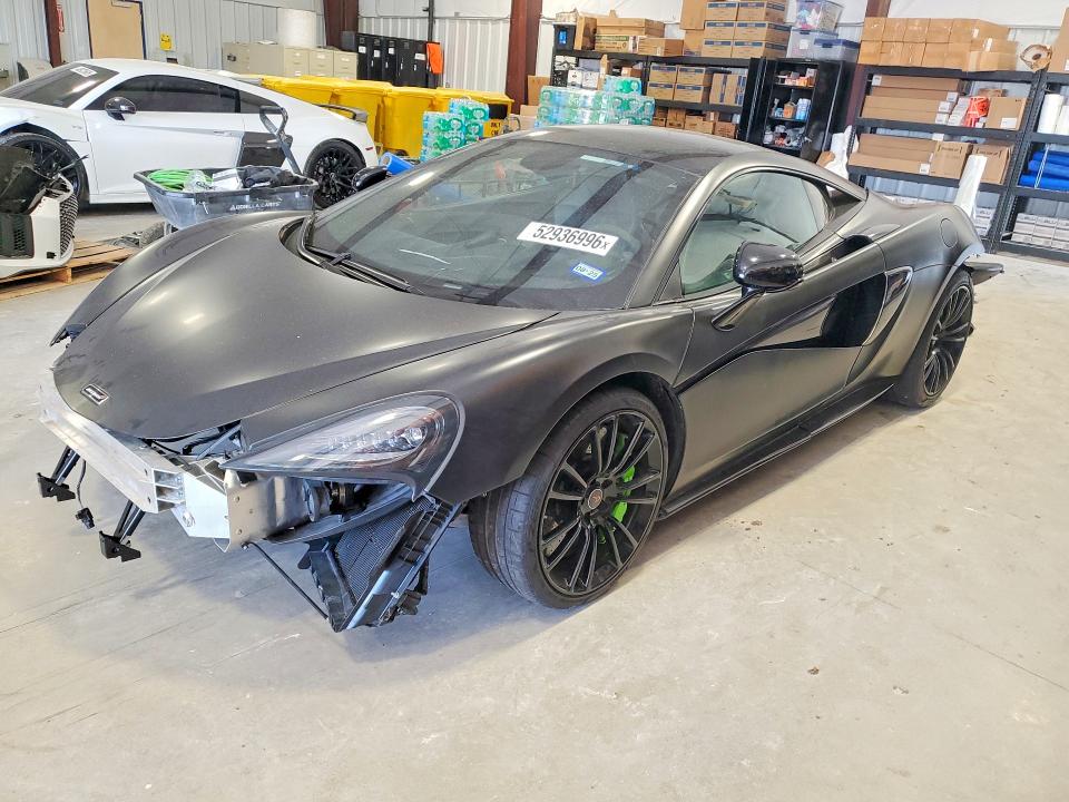 2016 Mclaren 570s VIN SBM13DAA7GW000196 COPART salvage auction — REAR END, Tx - Salvage Vehicle Title, sold $60,500 on 2026-07-30 (photo 1)
