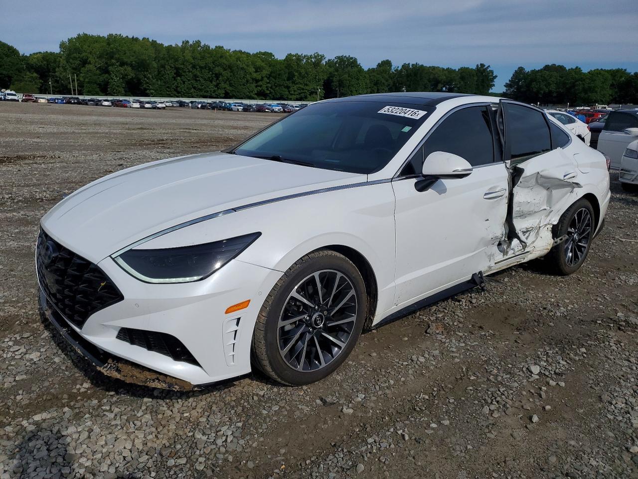 2021 Hyundai Sonata VIN 5NPEH4J20MH101585 COPART salvage auction — Side, AR - CERT OF TITLE-SALVAGE, sold $5,500 on 2026-07-01 (photo 1)