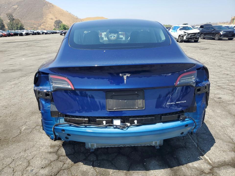 2023 Tesla VIN 5YJ3E1EB5PF704088 COPART salvage auction — REAR END, Ca - Salvage Certificate, sold $10,200 on 2026-07-13 (photo 6)