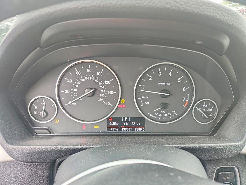 2017 BMW 3er VIN WBA8E5G59HNU41379 COPART salvage auction — FRONT END, Ct - Cert Of Title-Salvage, sold $850 on 2026-07-17 (photo 9)