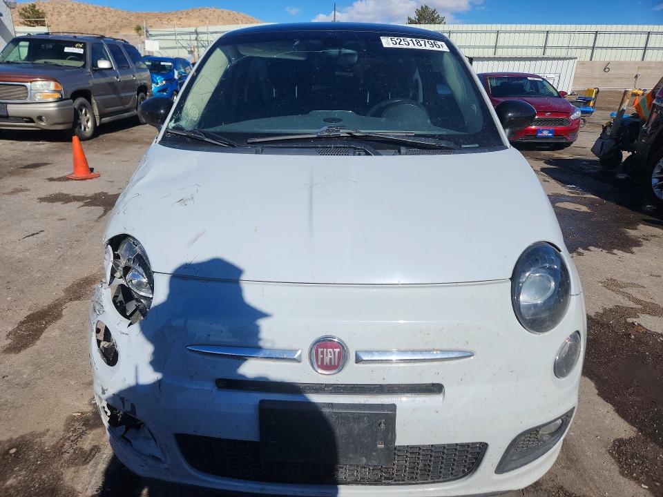 2017 Fiat 500 VIN 3C3CFFKR2HT700101 COPART salvage auction — FRONT END, Nm - Cert Of Title-Salvage, sold $200 on 2026-08-17 (photo 5)