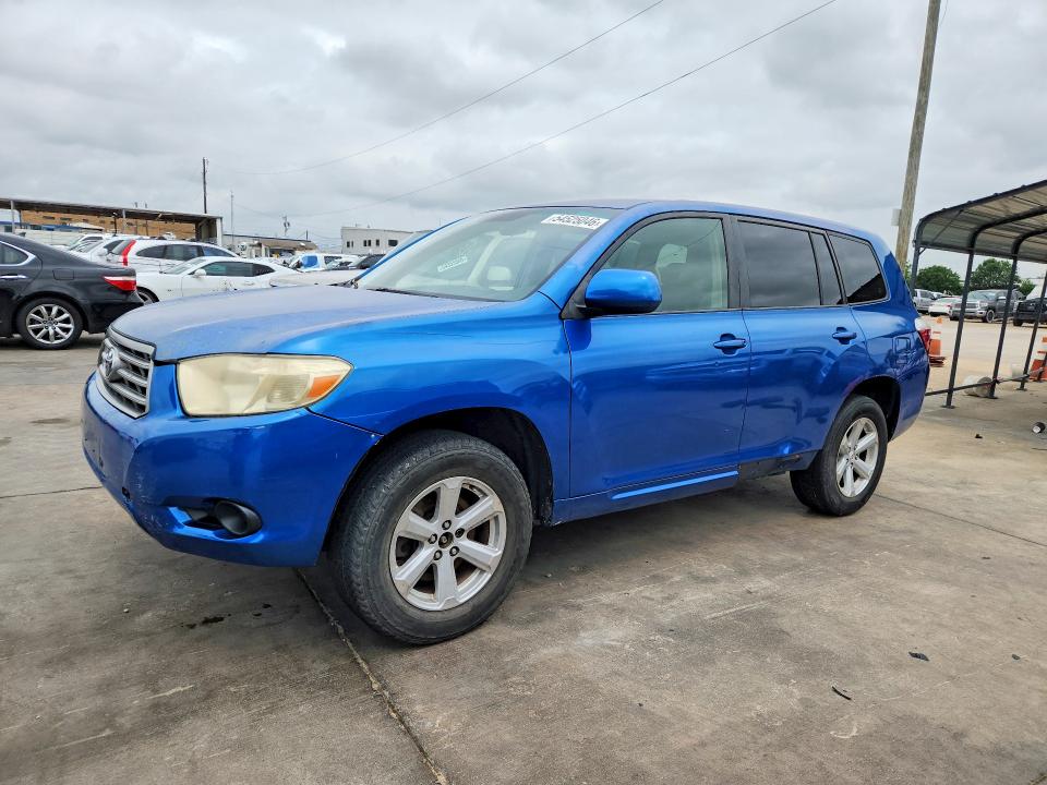2008 Toyota Highlander VIN JTEDS41A682030285 COPART salvage auction — SIDE, Tx - Certificate Of Title, sold $700 on 2026-07-30 (photo 1)