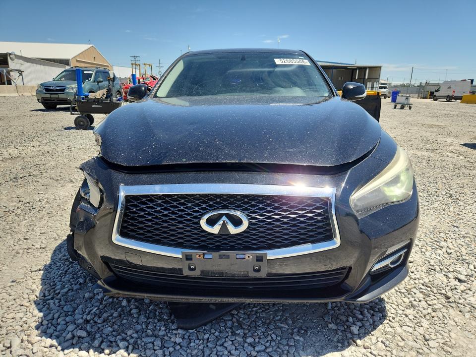 2014 Infiniti Q50 VIN JN1BV7AR7EM702688 COPART salvage auction — FRONT END, Co - Public - Salvage Title, sold $1,300 on 2026-07-07 (photo 5)