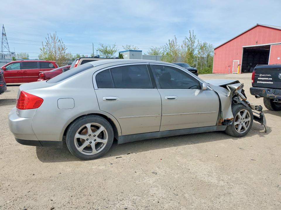 2004 Infiniti G35 VIN JNKCV51F54M700463 COPART salvage auction — FRONT END, On - Permit Irrepairable, sold $400 on 2026-07-09 (photo 3)