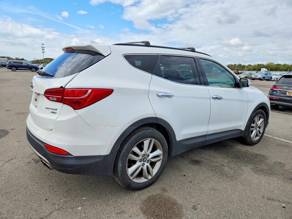 2013 Hyundai Santa fe VIN 5XYZUDLA4DG109665 COPART salvage auction — VANDALISM, PA - CERTIFICATE OF SALVAGE, sold $1,850 on 2026-07-27 (photo 3)