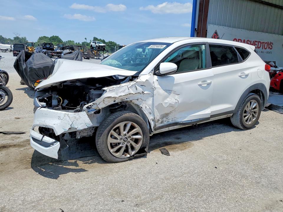 2018 Hyundai VIN KM8J23A45JU726069 COPART salvage auction — FRONT END, Fl - Cert Of Title Slvg Rebuildable, sold $15 on 2026-07-21 (photo 1)