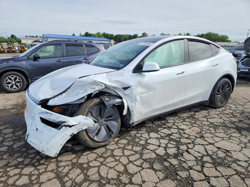 2026 Tesla Model y VIN 7SAYGDEE4TA409733 COPART salvage auction — FRONT END, Pa - Certificate Of Salvage, sold $14,400 on 2026-07-02 (photo 1)