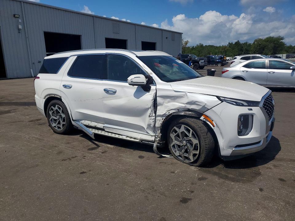 2021 Hyundai VIN KM8R7DHE8MU220703 COPART salvage auction — FRONT END, Fl - Cert Of Title Slvg Rebuildable, sold $10,000 on 2026-07-15 (photo 4)