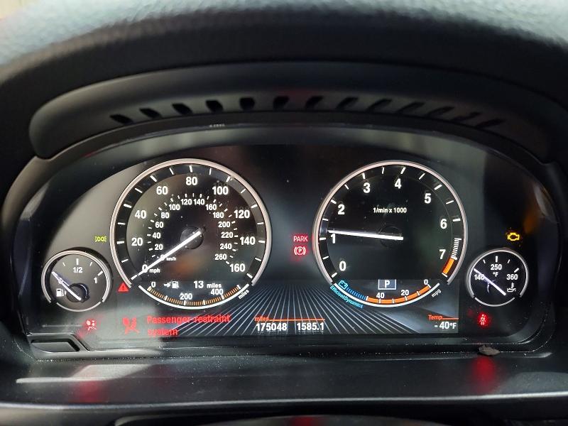 2013 BMW 5er VIN WBAFU7C59DDU73227 COPART salvage auction — FRONT END, Nh - Cert Of Title-Salvage, sold $700 on 2026-07-07 (photo 9)