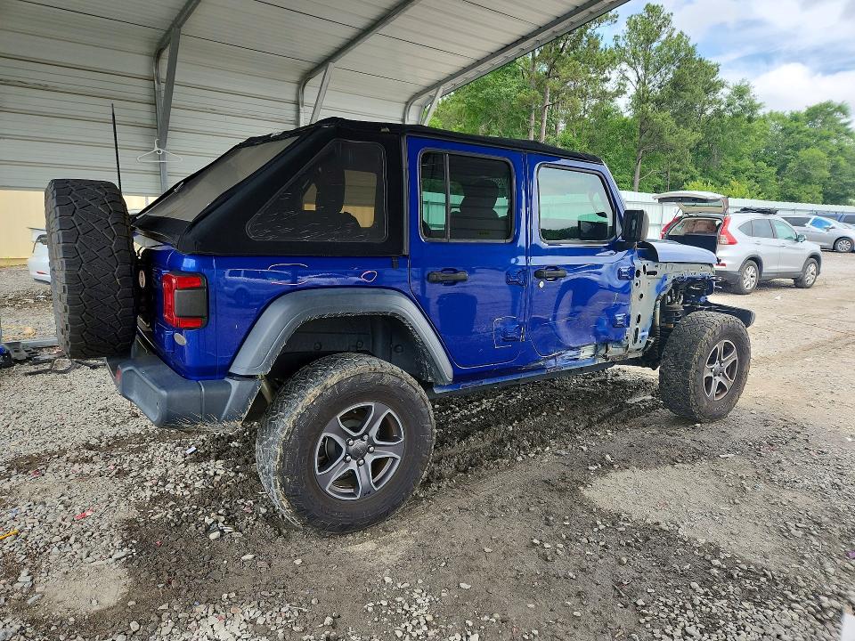 2018 Jeep Wrangler / VIN 1C4HJXDN9JW206253 COPART salvage auction — FRONT END, GA - CERT OF TITLE-SALVAGE, sold $8,300 on 2026-07-28 (photo 3)