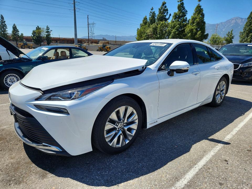 2023 Toyota Mirai VIN JTDAAAAA0PA010417 COPART salvage auction — FRONT END, Ca - Dis/Dlr/Exp Only Clean Title, sold $2,200 on 2026-07-21 (photo 1)