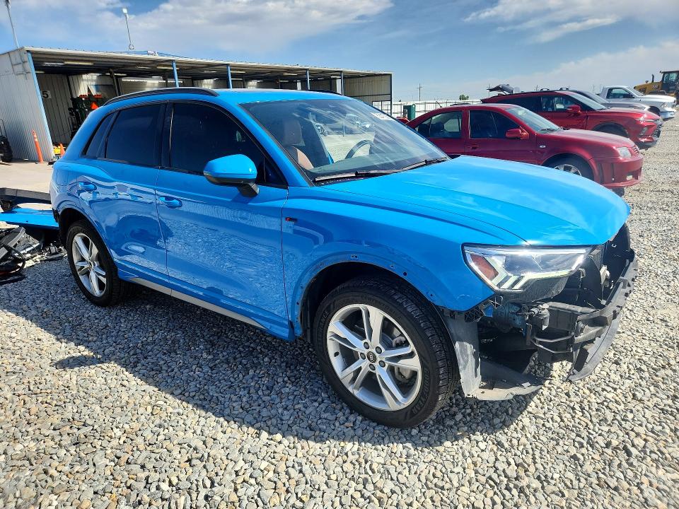 2021 Audi Q3 VIN WA1EECF38M1023126 COPART salvage auction — FRONT END, Co - Public - Salvage Title, sold $7,200 on 2026-07-07 (photo 4)