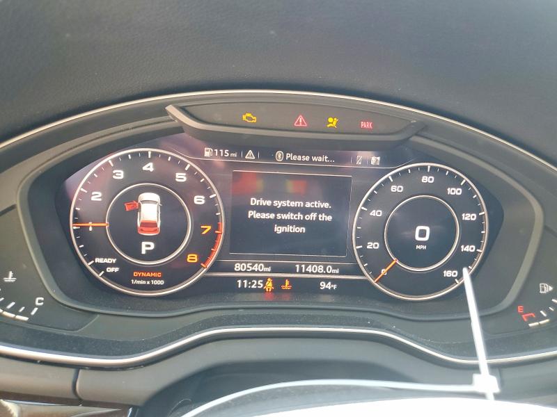 2018 Audi Q5 VIN WA1ANAFY9J2222075 COPART salvage auction — FRONT END, Nc - Salvage Certificate Of Title, sold $6,200 on 2026-07-06 (photo 9)
