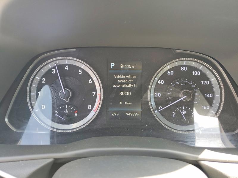 2022 Hyundai Sonata VIN KMHL64JA2NA231988 COPART salvage auction — REAR END, CA - SALVAGE CERTIFICATE, sold $4,450 on 2026-07-17 (photo 9)