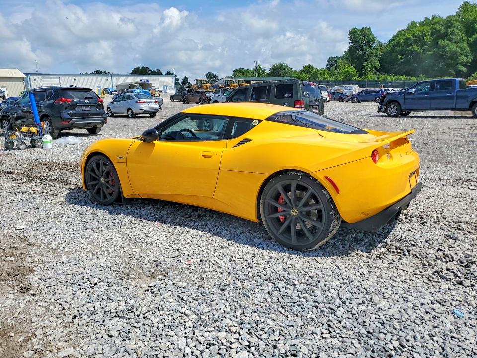 2014 Lotus Evora VIN SCCLMDSUXEHA10019 COPART salvage auction — ALL OVER, Tn - Salvage Certificate, sold $12,500 on 2026-07-02 (photo 2)