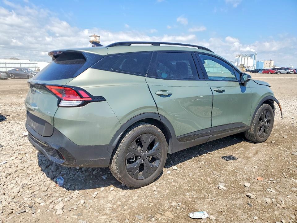 2025 Kia Sportage VIN 5XYK6CDF4SG307918 COPART salvage auction — FRONT END, Il - Salvage Certificate, sold $11,400 on 2026-07-31 (photo 3)