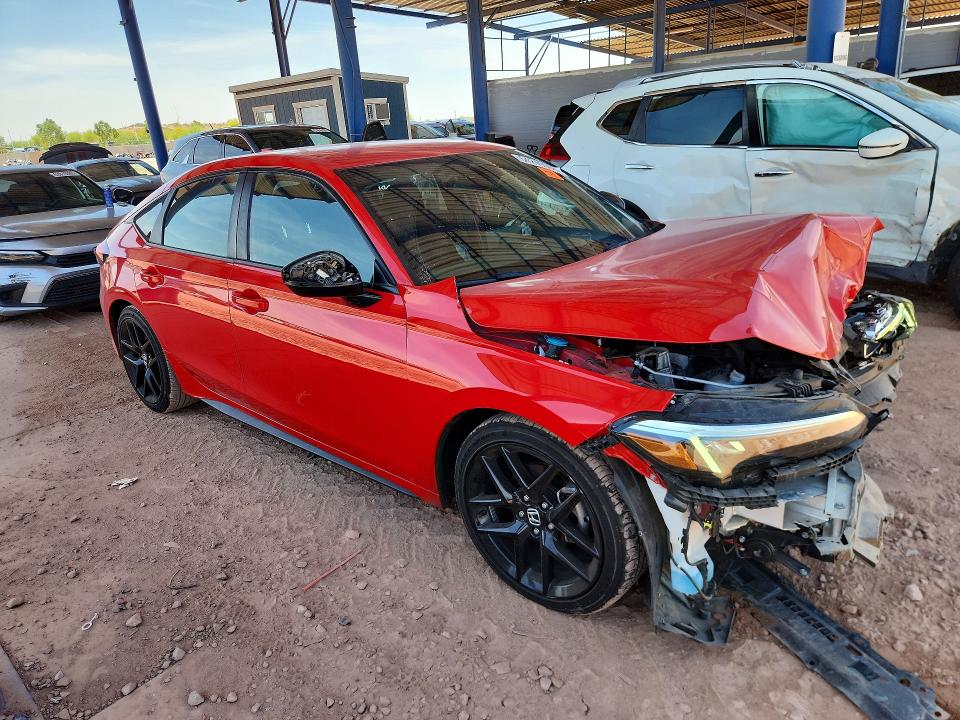 2023 Honda Civic VIN 19XFL2H82PE021389 COPART salvage auction — FRONT END, Az - Cert Of Title - Salvage, sold $6,100 on 2026-07-09 (photo 4)