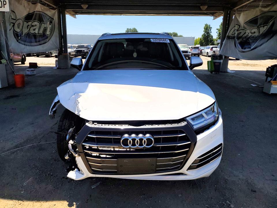 2020 Audi Q5 VIN WA1E2AFY6L2058331 COPART salvage auction — FRONT END, Ca - Salvage Certificate, sold $40 on 2026-07-21 (photo 5)