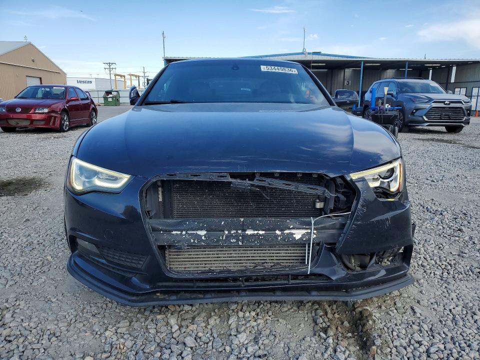 2013 Audi A5 VIN WAUCFAFR7DA012649 COPART salvage auction — FRONT END, Co - Public - Salvage Title, sold $3,200 on 2026-07-21 (photo 5)