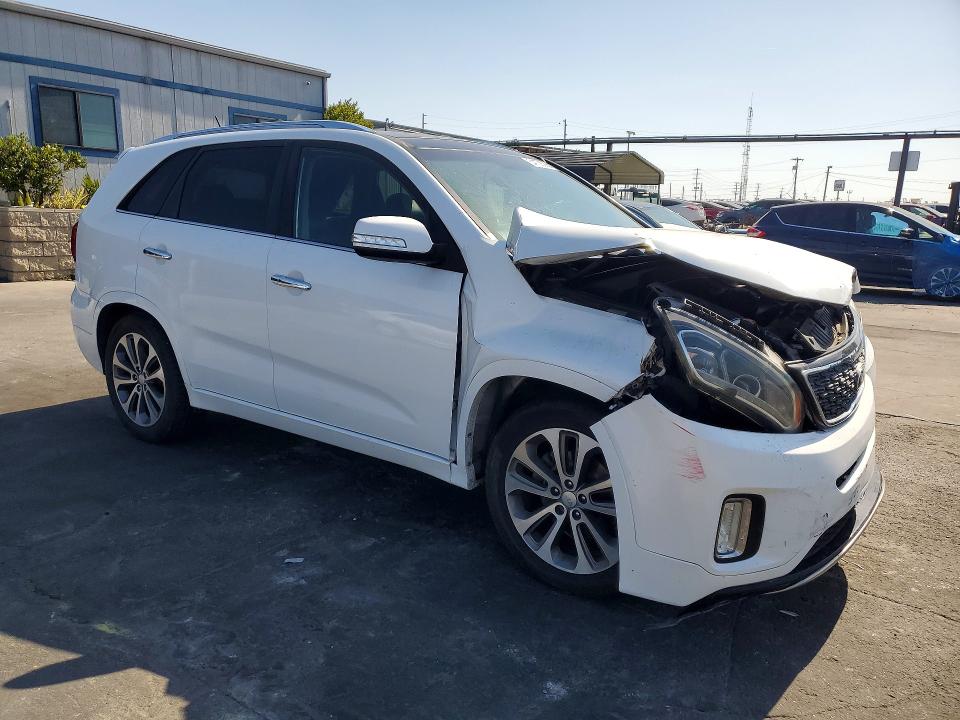 2015 Kia VIN 5XYKW4A70FG647382 COPART salvage auction — FRONT END, Ca - Salvage Certificate, sold $1,350 on 2026-07-15 (photo 4)