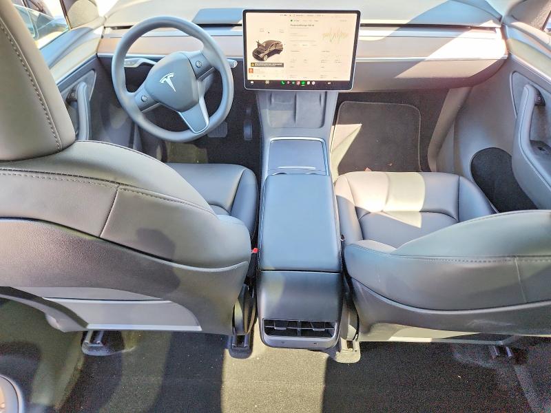 2023 Tesla Model 3 VIN 7SAYGDEE0PA061595 COPART salvage auction — SIDE, Salvage Title, sold $250 on 2026-08-03 (photo 8)
