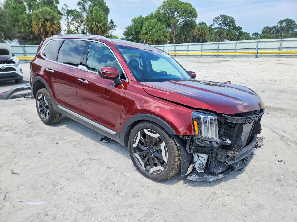 2023 Kia Telluride VIN 5XYP6DGC3PG398250 COPART salvage auction — FRONT END, Fl - Cert Of Title Slvg Rebuildable, sold $4,750 on 2026-07-29 (photo 4)