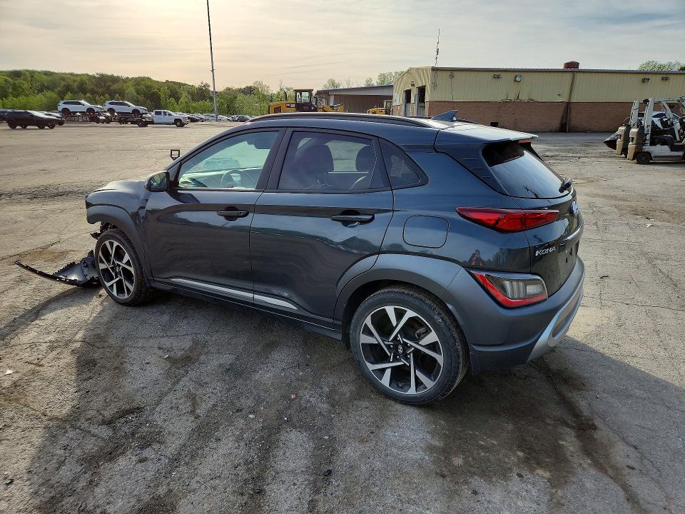 2022 Hyundai VIN KM8K53A3XNU889065 COPART salvage auction — FRONT END, Ny - Mv-907A Salvage Certificate, sold $4,400 on 2026-07-09 (photo 2)