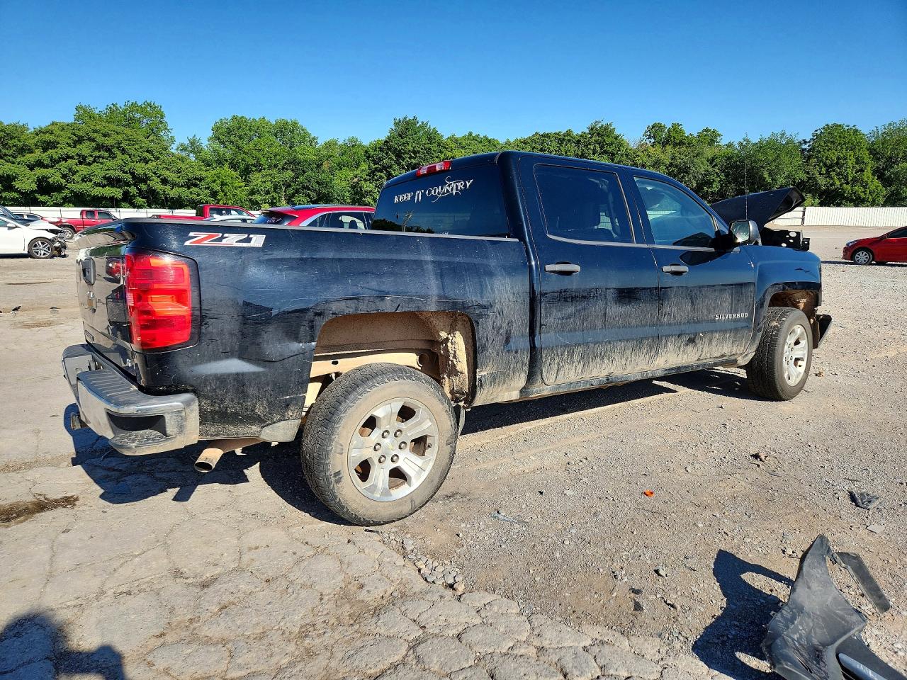 2014 Chevrolet Silverado 1500 VIN 3GCUKREC9EG326630 COPART salvage auction — Front End, OK - CERT OF TITLE-SALVAGE, sold $1,400 on 2026-07-09 (photo 3)