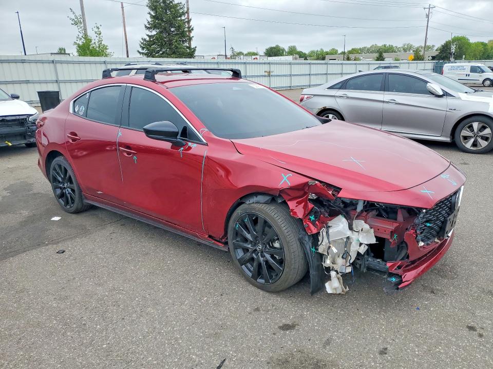 2025 Mazda 3 VIN JM1BPABM2S1760776 COPART salvage auction — FRONT END, Mn - Cert Of Title-Salvage, sold $6,700 on 2026-07-02 (photo 4)