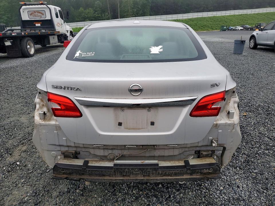 2017 Nissan Sentra VIN 3N1AB7AP8HL686602 COPART salvage auction — REAR END, Nc - Salvage Certificate Of Title, sold $1,600 on 2026-07-02 (photo 6)