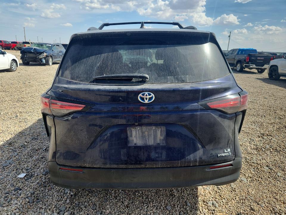 2021 Toyota Sienna VIN 5TDKRKEC1MS061955 COPART salvage auction — SIDE, TX - SALVAGE VEHICLE TITLE, sold $100 on 2026-07-28 (photo 6)