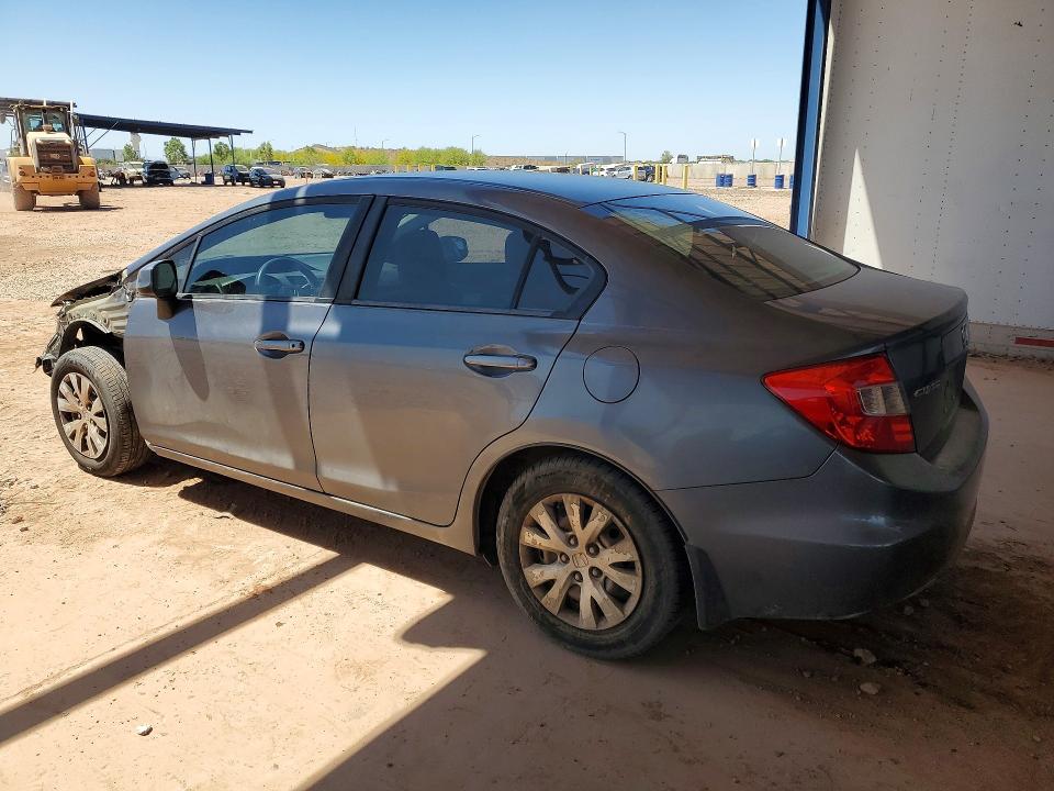 2012 Honda Civic VIN 19XFB2F55CE326357 COPART salvage auction — FRONT END, Az - Cert Of Title - Salvage, sold $1,650 on 2026-07-02 (photo 2)