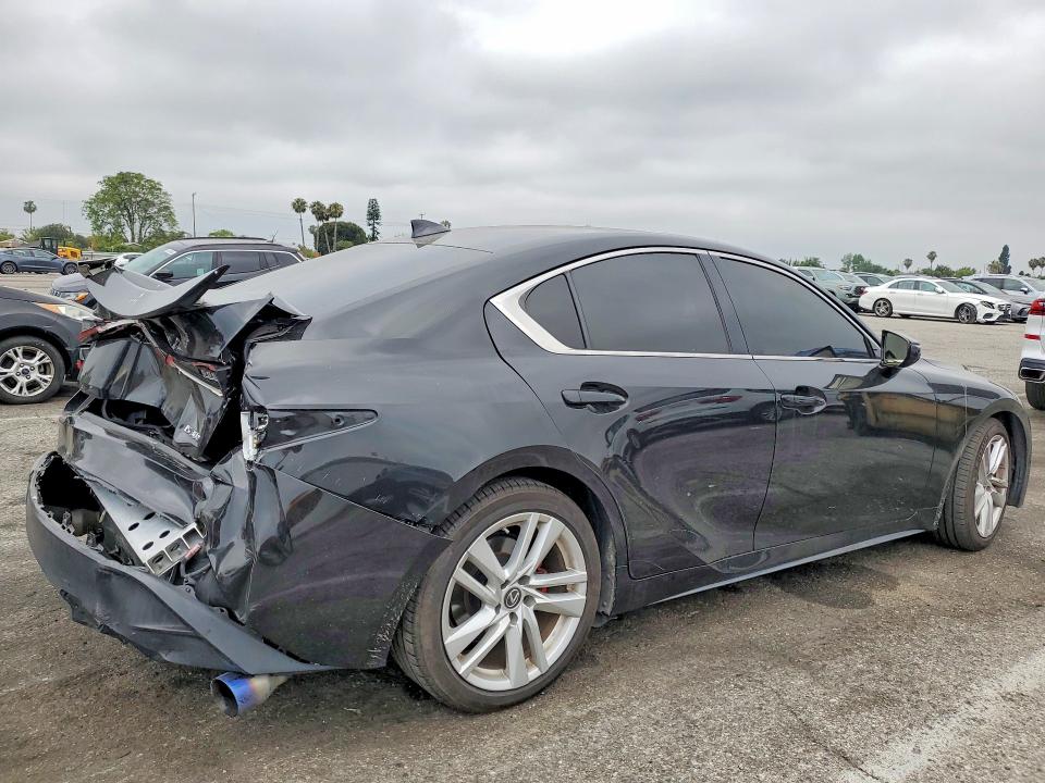 2021 Lexus Is VIN JTHAA1D20M5115160 COPART salvage auction — REAR END, Ca - Salvage Certificate, sold $8,600 on 2026-07-24 (photo 3)